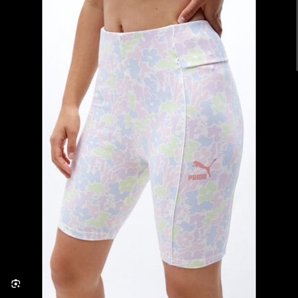 New puma summer resort floral biker short 3XL Pastel Training Outdoors Beach - Picture 1 of 7